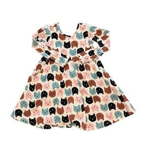 Hanna Andersson Cat Print Swing Dress